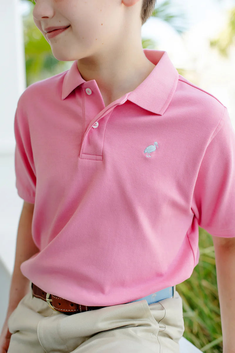 Hamptons Hot Pink Prim And Proper Short Sleeve Polo