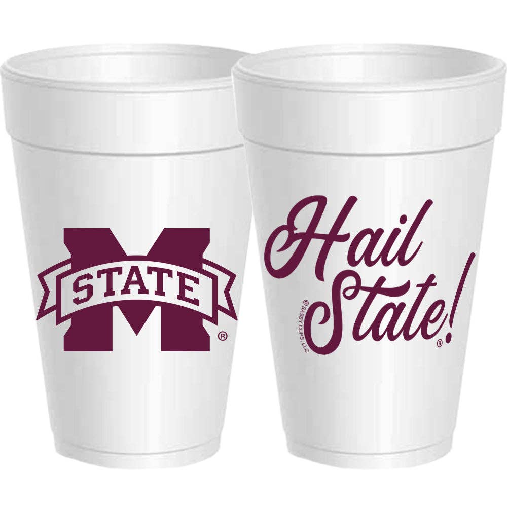 Mississippi State "Hail State" 10-Pack Styrofoam Cups