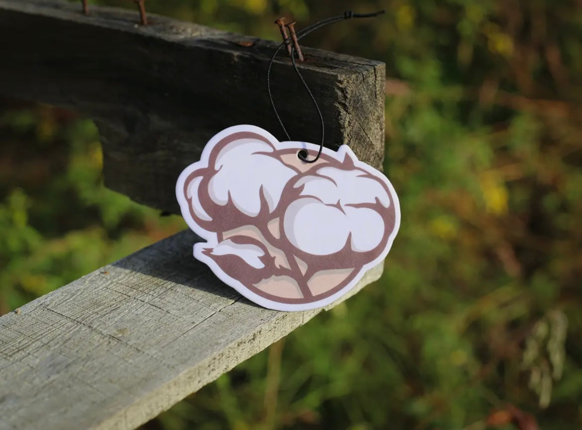 Cotton Boll Car Air Freshener