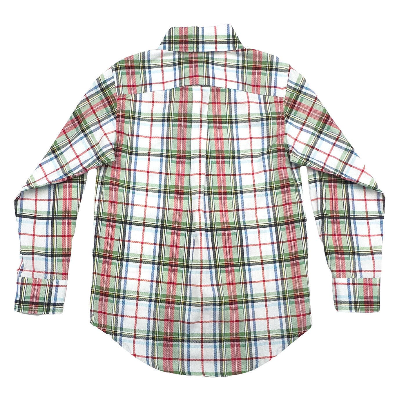 Carter Oxford Creme Plaid Button Up
