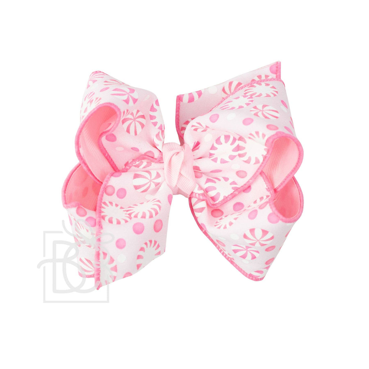 4.5" Peppermint Pastel Print Hair Bow