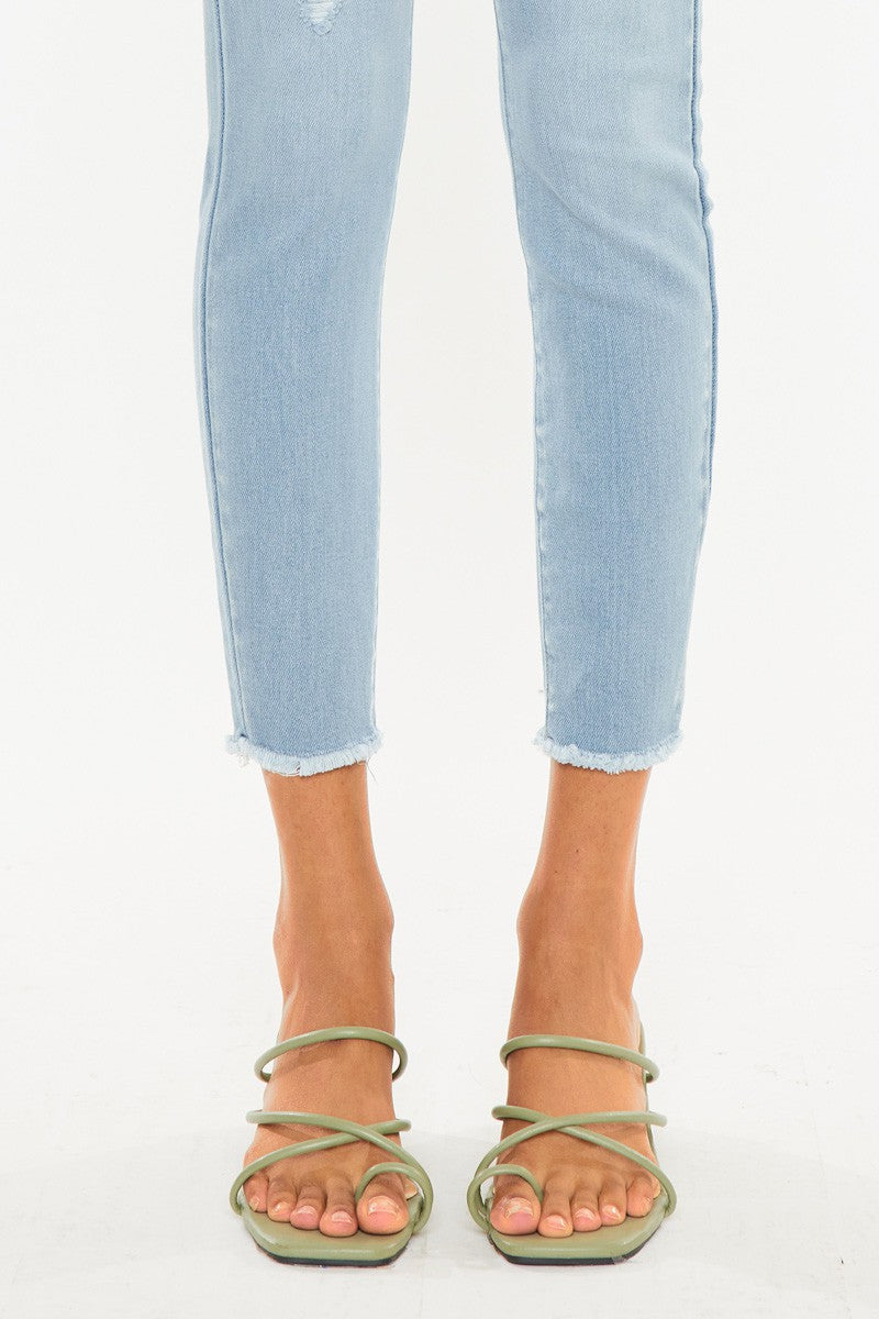 Portland Light Wash Ankle Skinny Kancan Jeans
