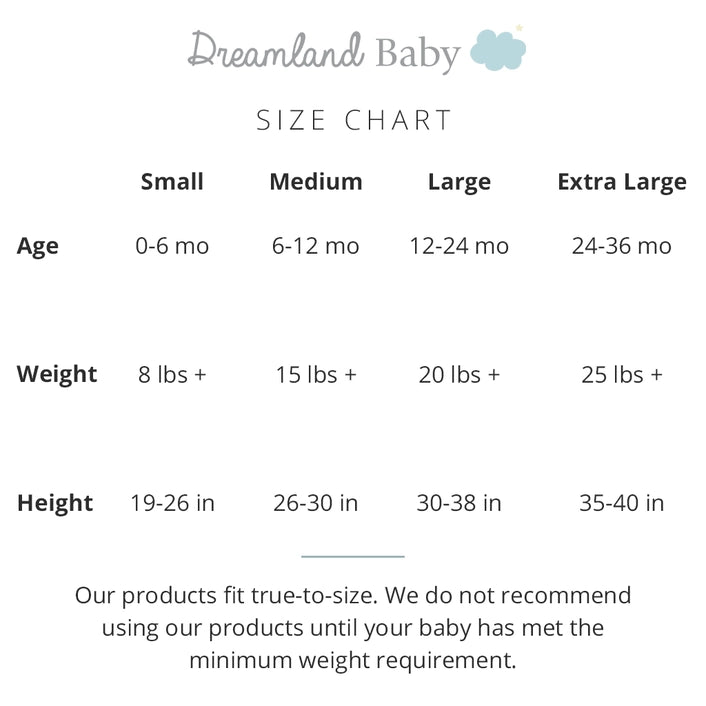 Dreamland Baby White Star Weighted Sleep Sack