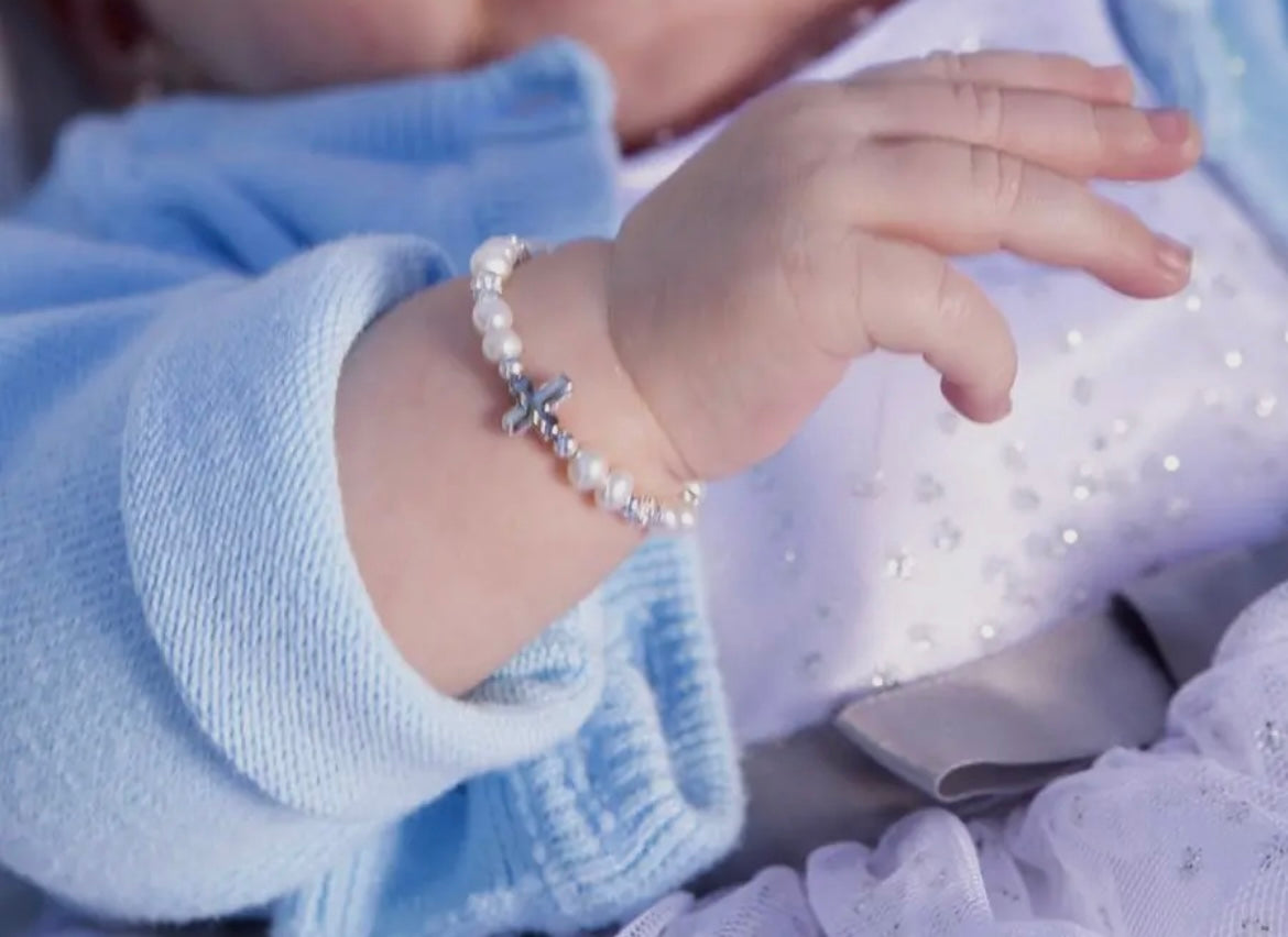 Emily Sterling Silver Baby Bracelet