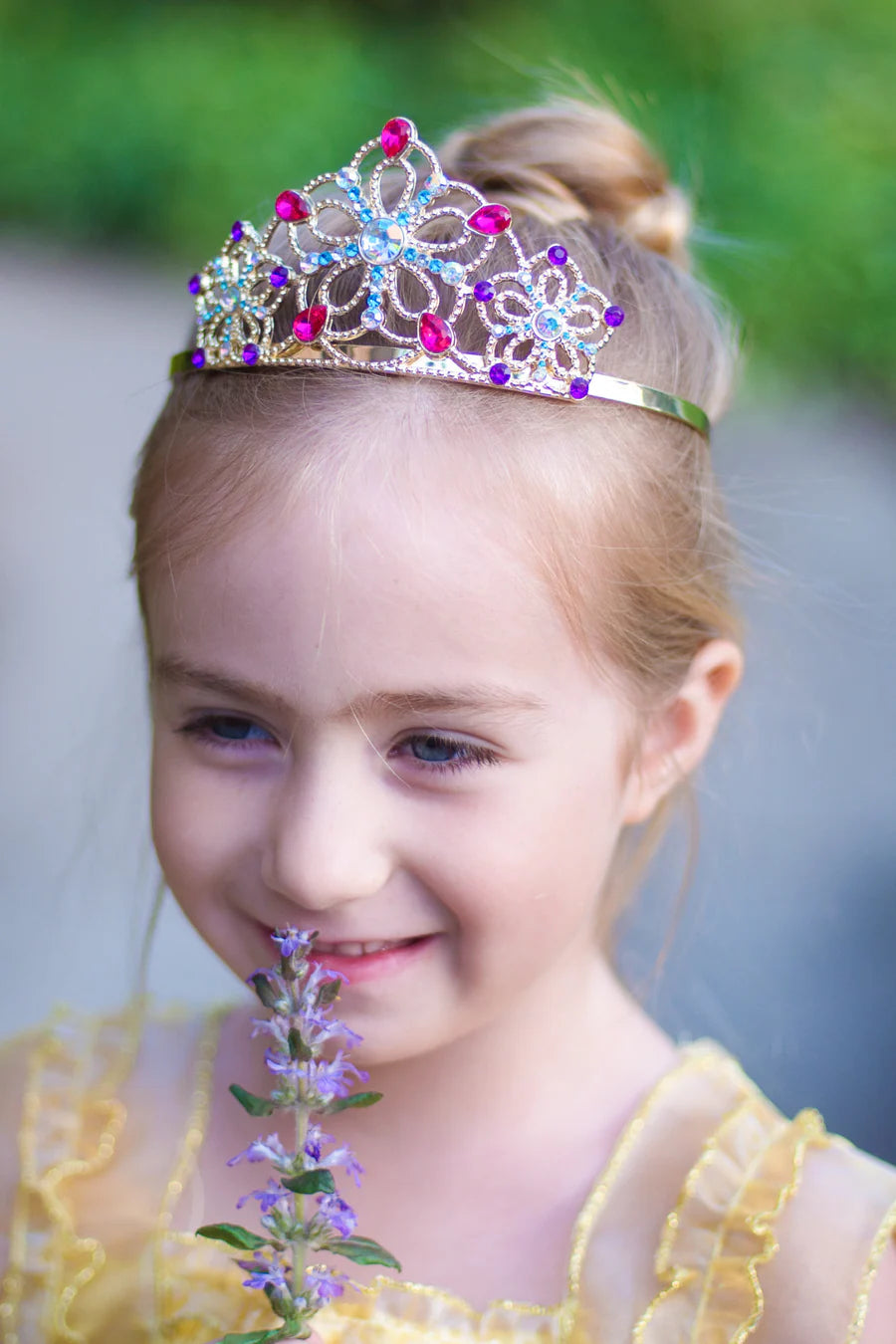 Gold Bejeweled Tiara