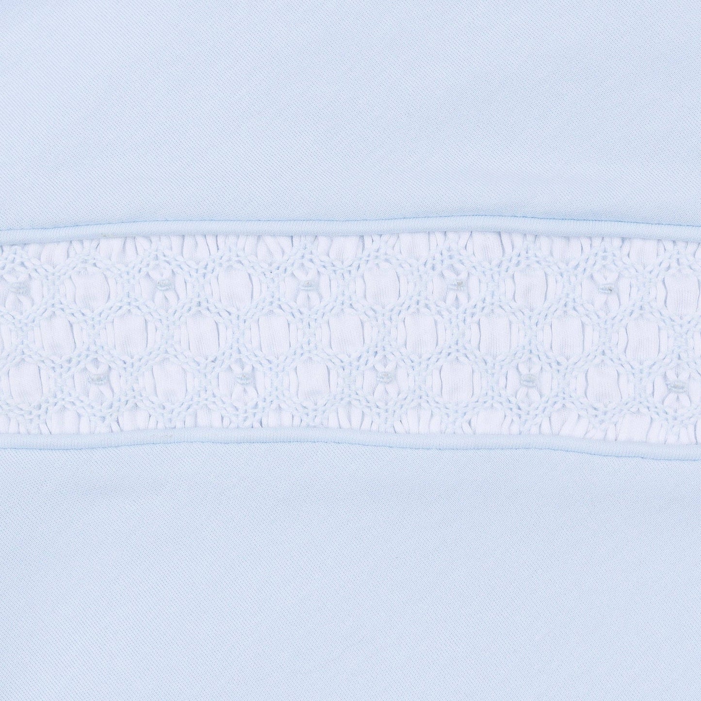 Walker's Classics Light Blue Smocked Short Sleeve Bubble