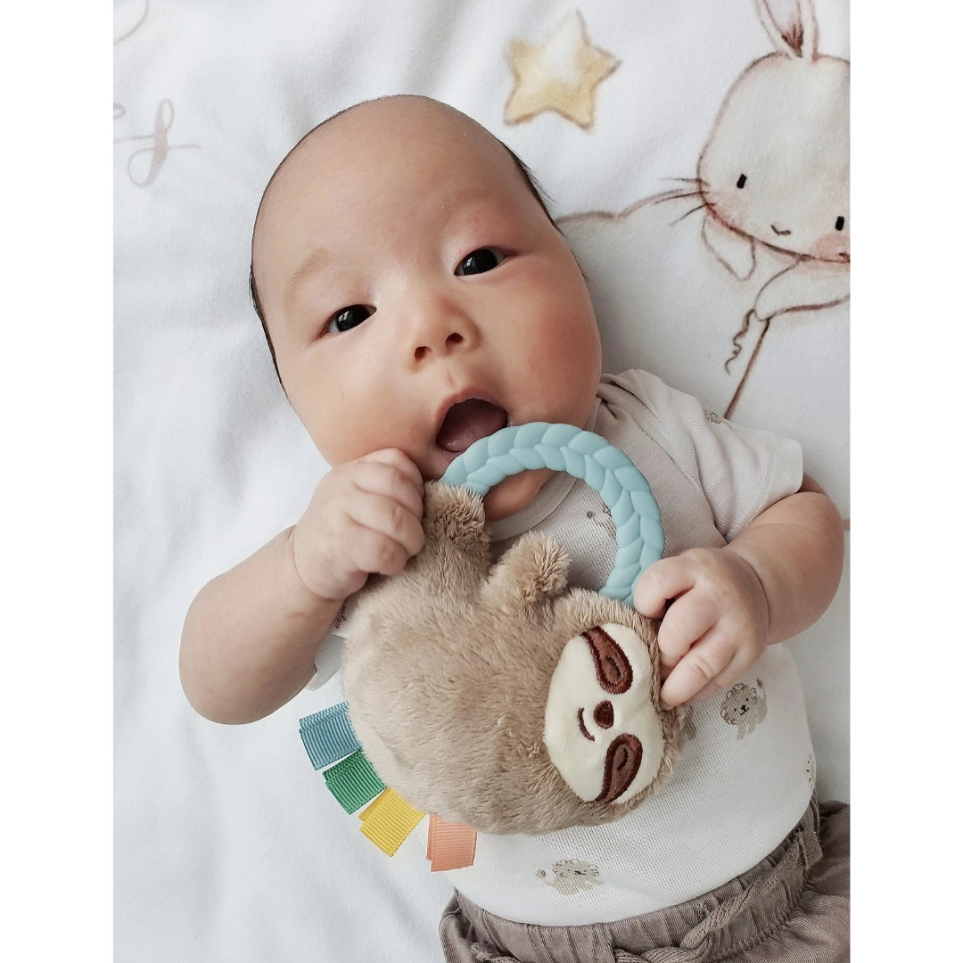 Sloth Ritzy Rattle Plush Pal Teether