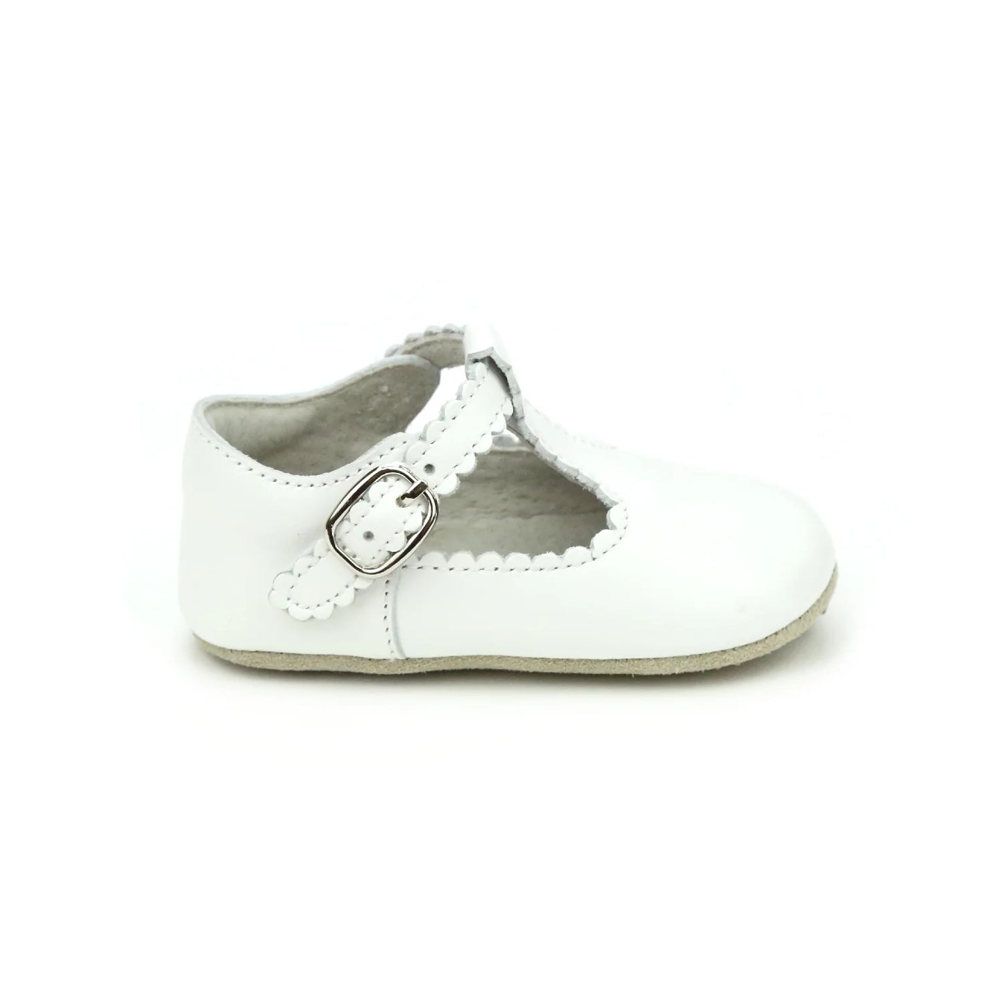 White Elodie Crib Shoes