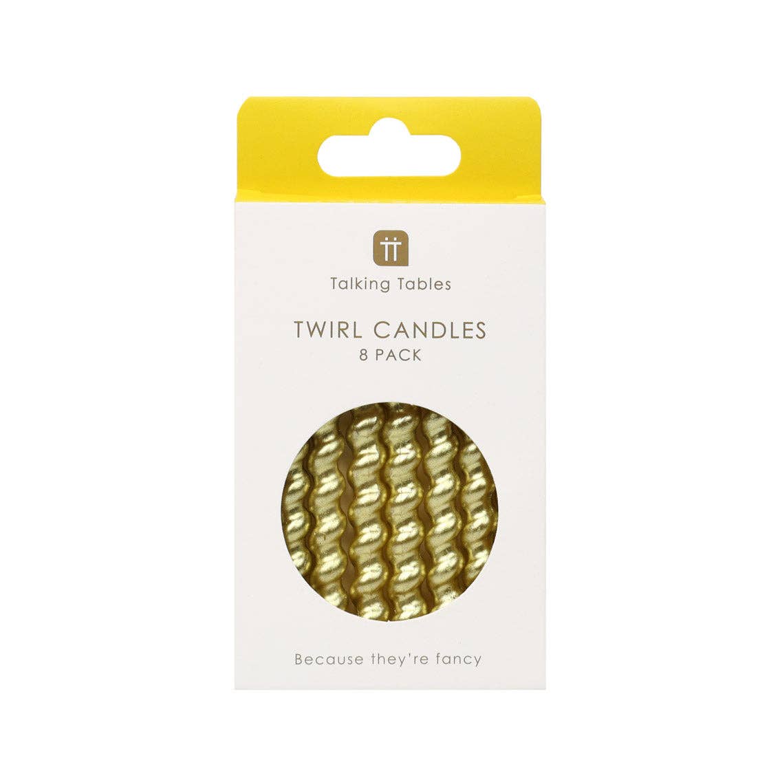 Gold Twirl Birthday Candles