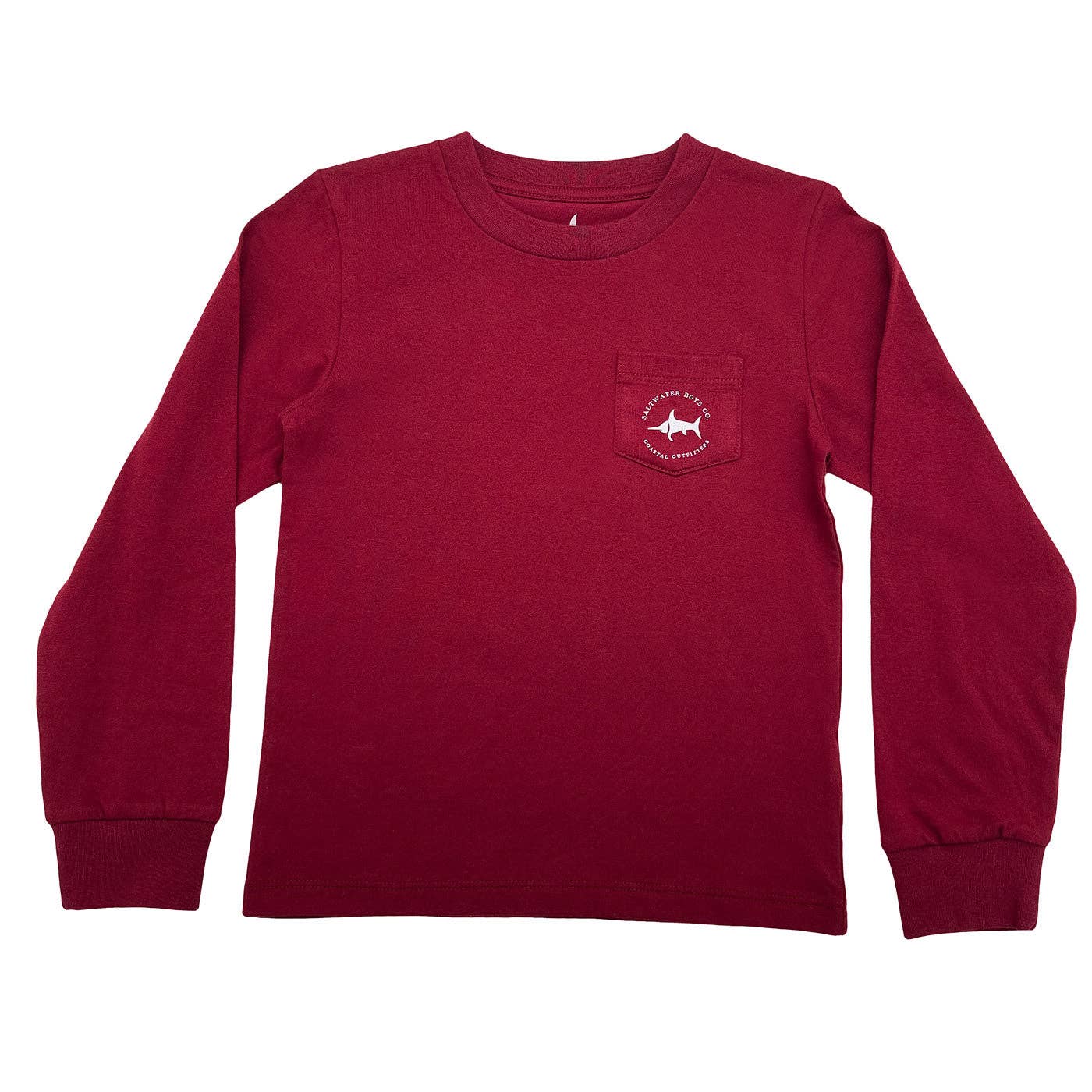 Deer Head Maroon Long Sleeve Graphic Tee