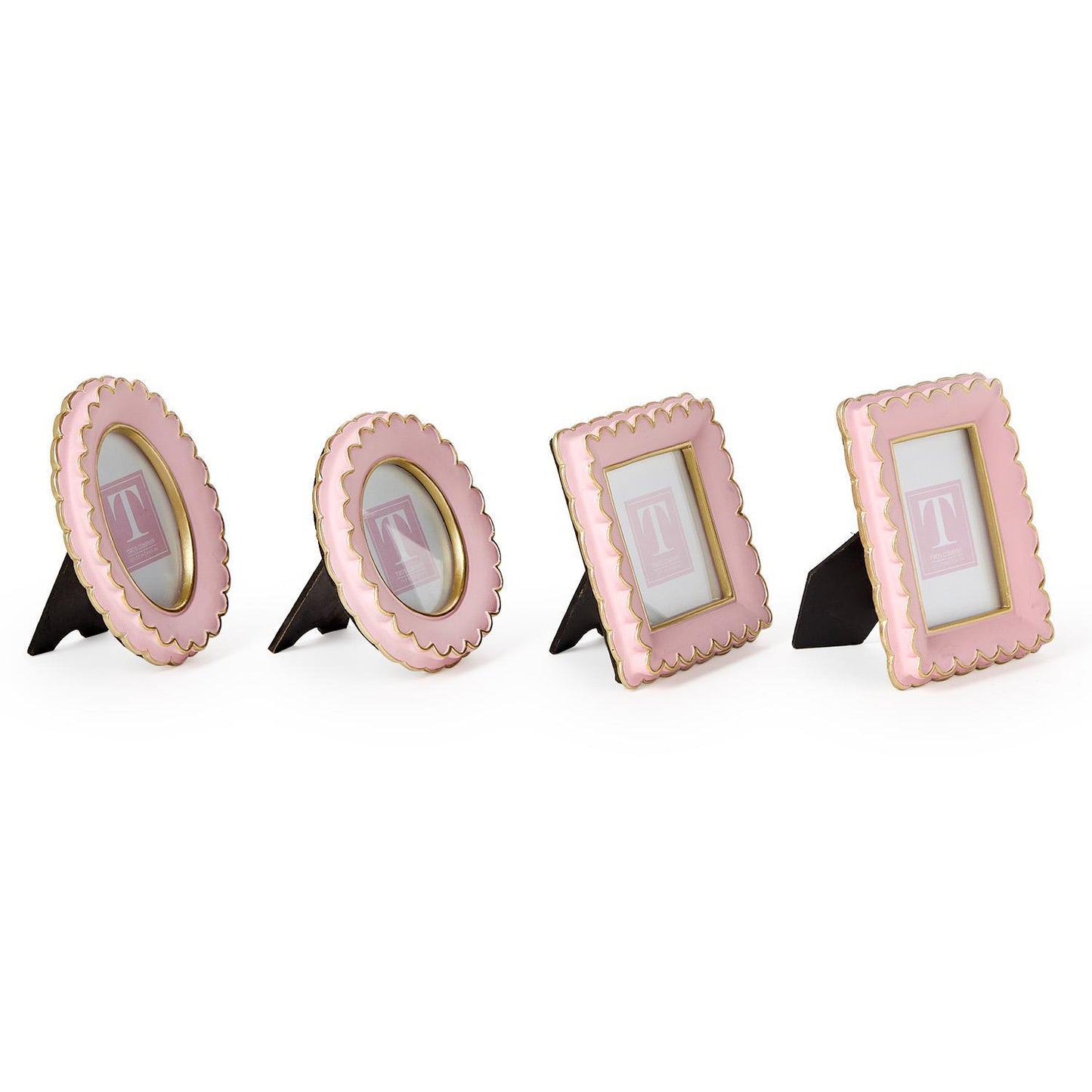 Pink Scalloped Mini Photo Frame