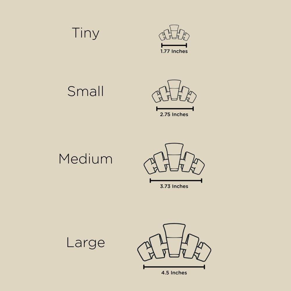 Teleties Classic Hair Clip | Large | Red Carpet Ready