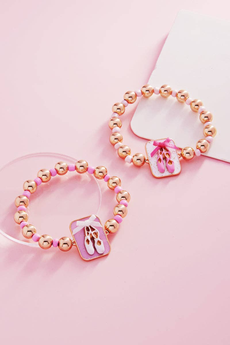 Ballerina Shoes Kids Stretch Bracelet