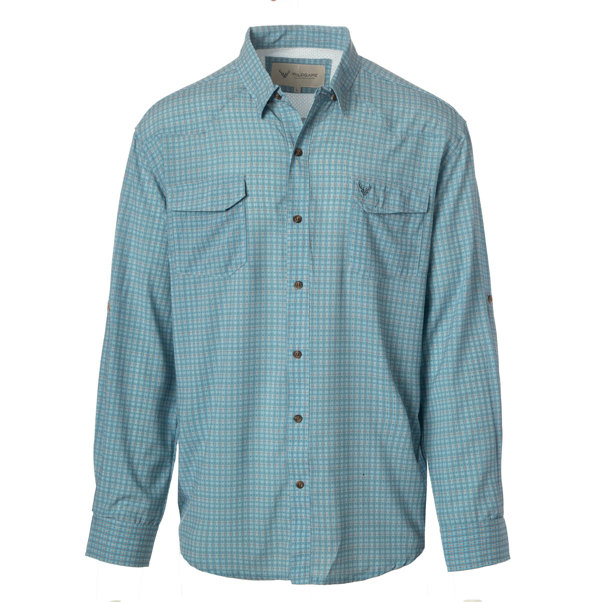 WILDGAME CloudDrift Teal Button Down