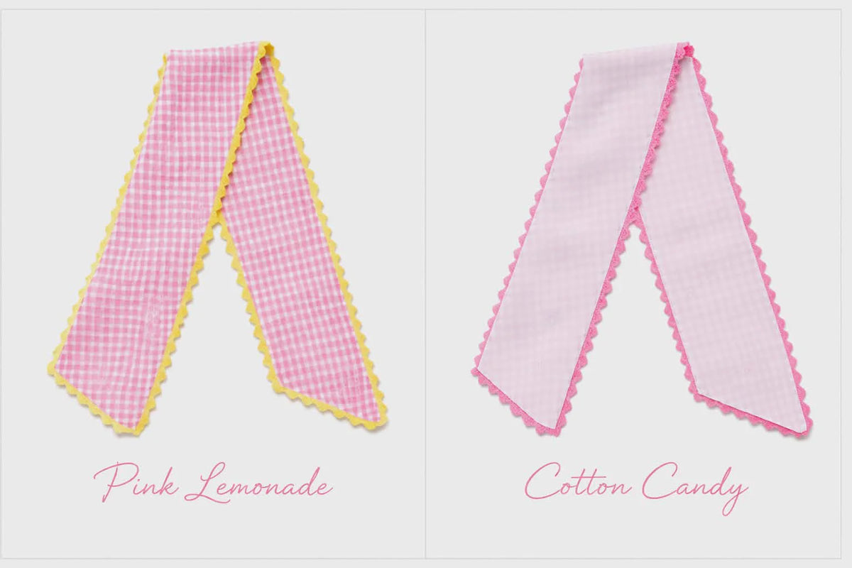 Sweet Summer Gingham RicRac Wreath Sash