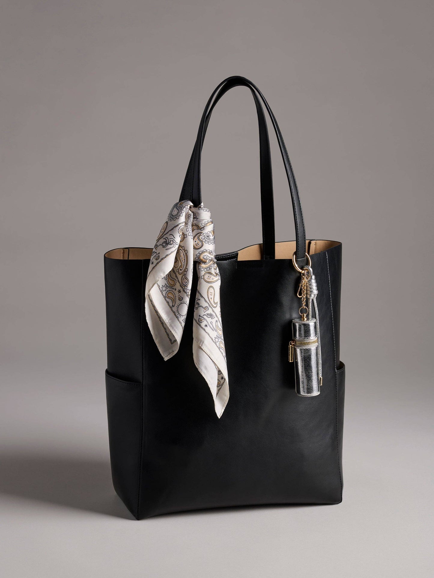 Silver Lipstick Holder Bag Charm/Key Ring