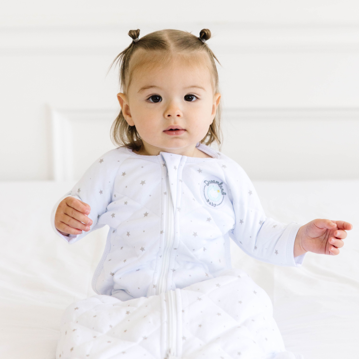 Dreamland Baby White Star Weighted Transition Swaddle