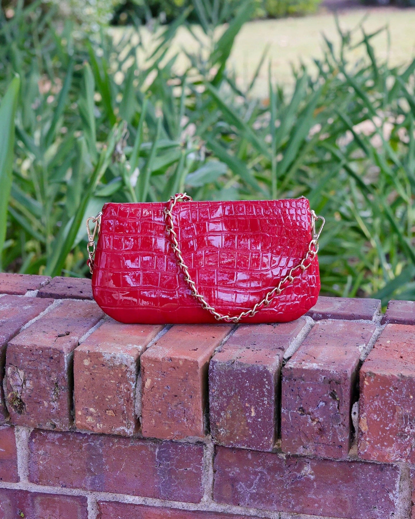 Livi Crossbody - Red Patent