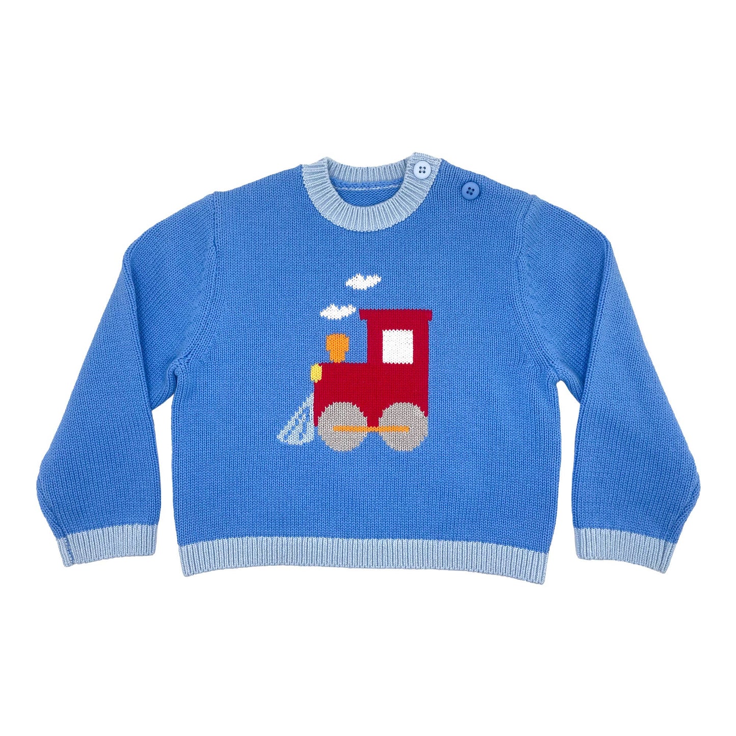 Train Intarsia Knit Sweater