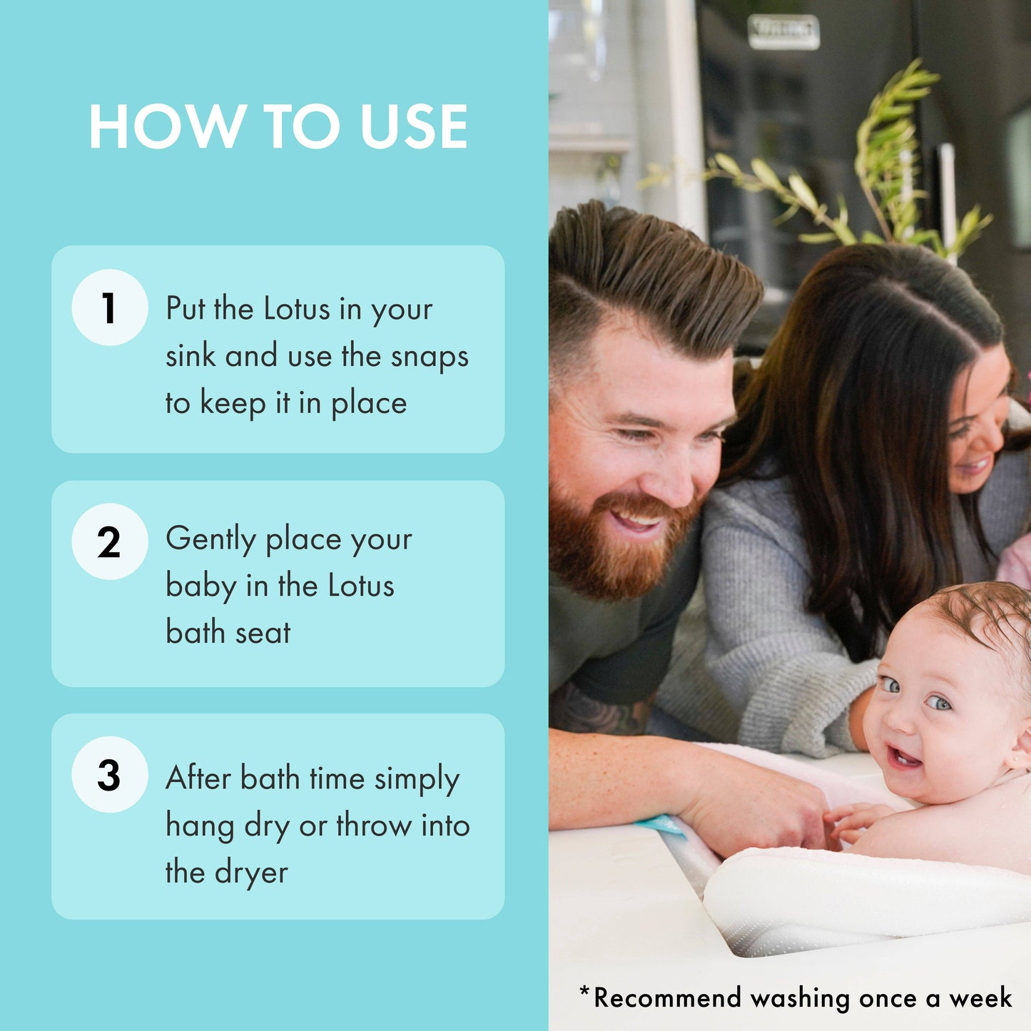 Gray/Yellow Lotus Baby Bath Seat
