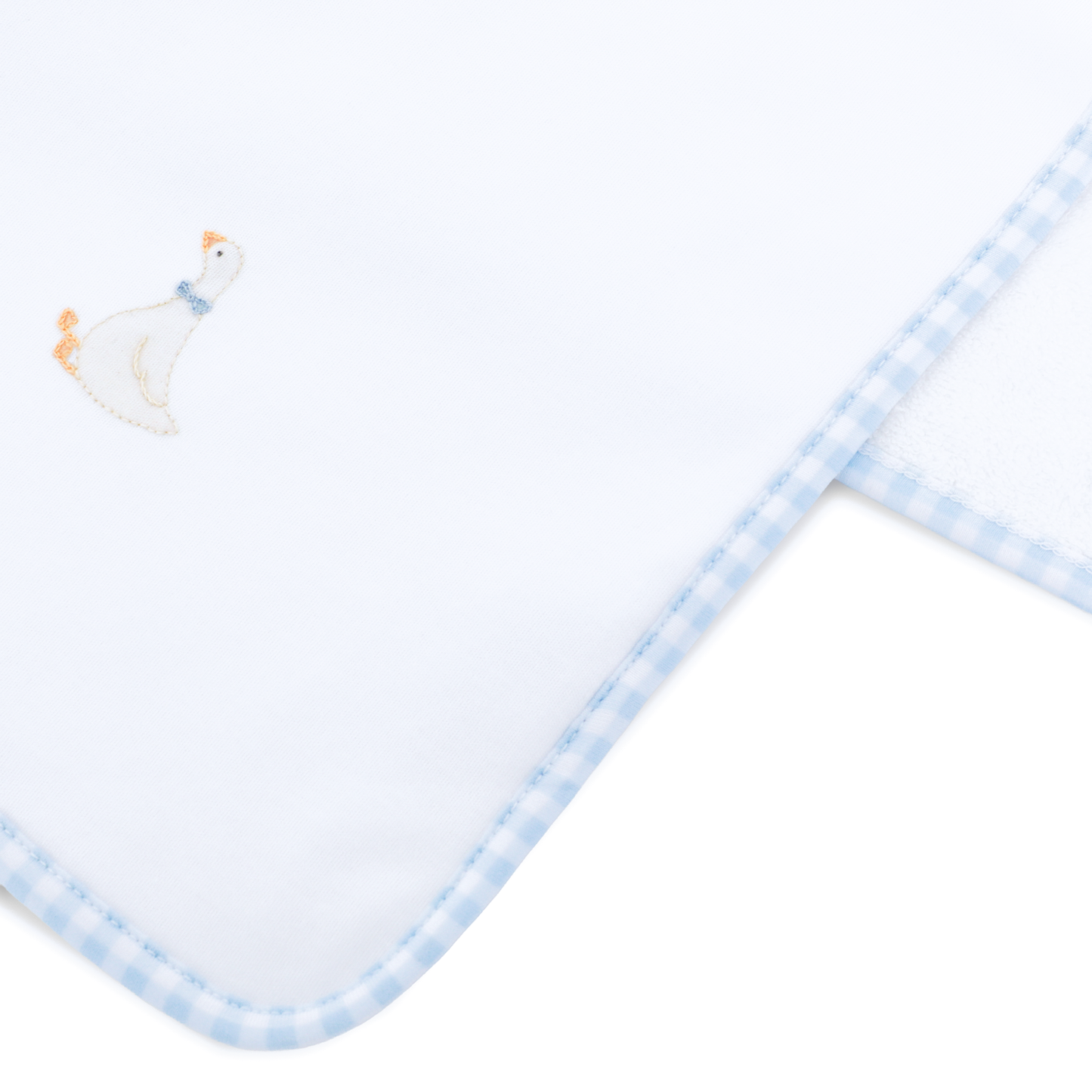 Light Blue Silly Goose Receiving Blanket