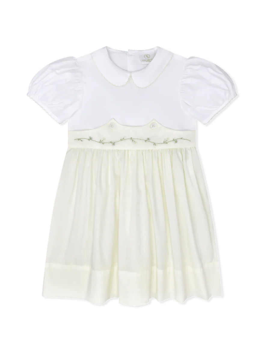 Blessings Yellow Flower Embroidery Sunday’s Best Dress