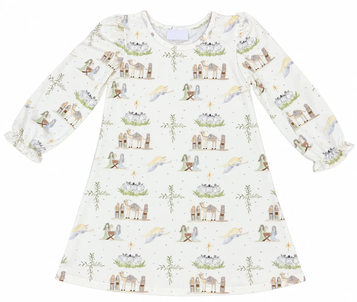 Long Sleeve Pippa Play Dress- Away In A Manger