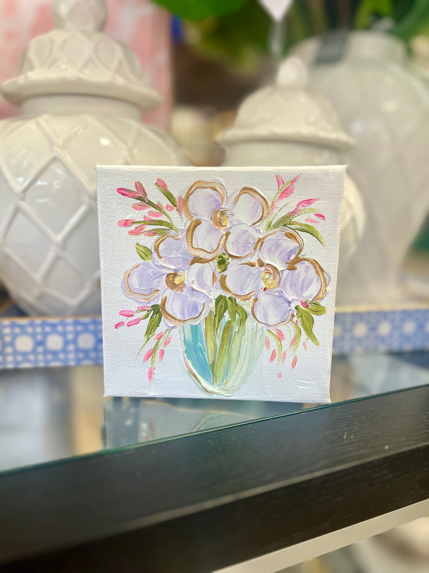 BB Fulton 5x5 Purple Floral Canvas