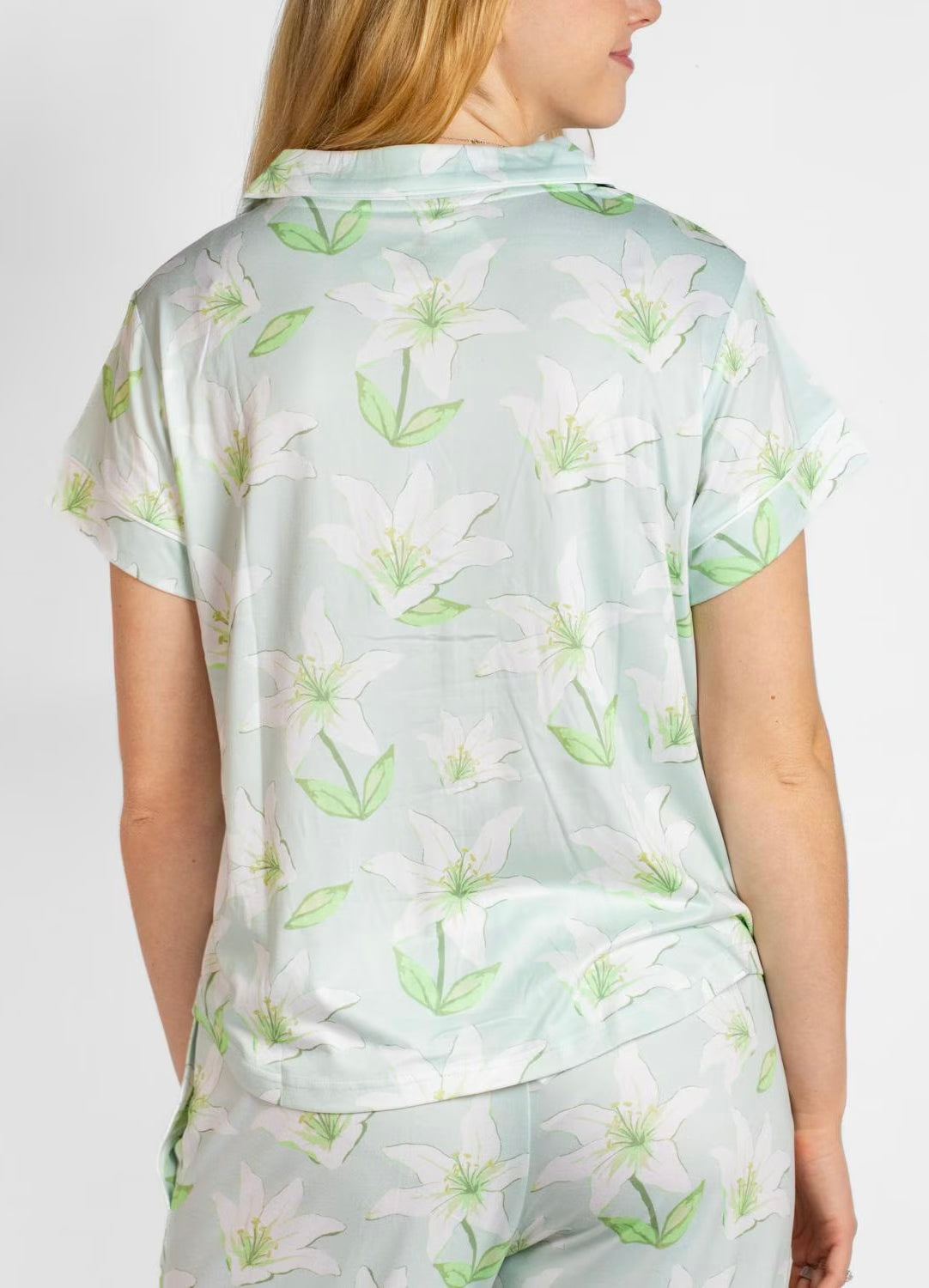 Peace Lily Royal Standard Short Sleeve Pajama Top