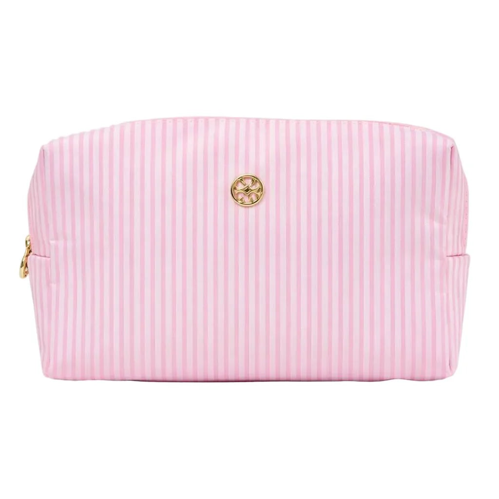 Let’s Face It Cosmetic Bag - Pink Stripe
