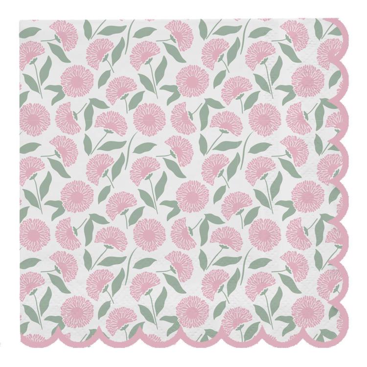 Dainty Floral Cocktail Napkin