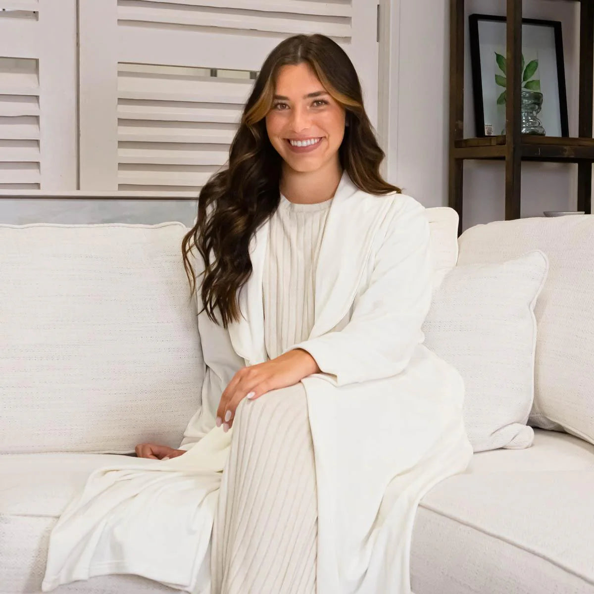 Classic Harbin Robe - Soft White