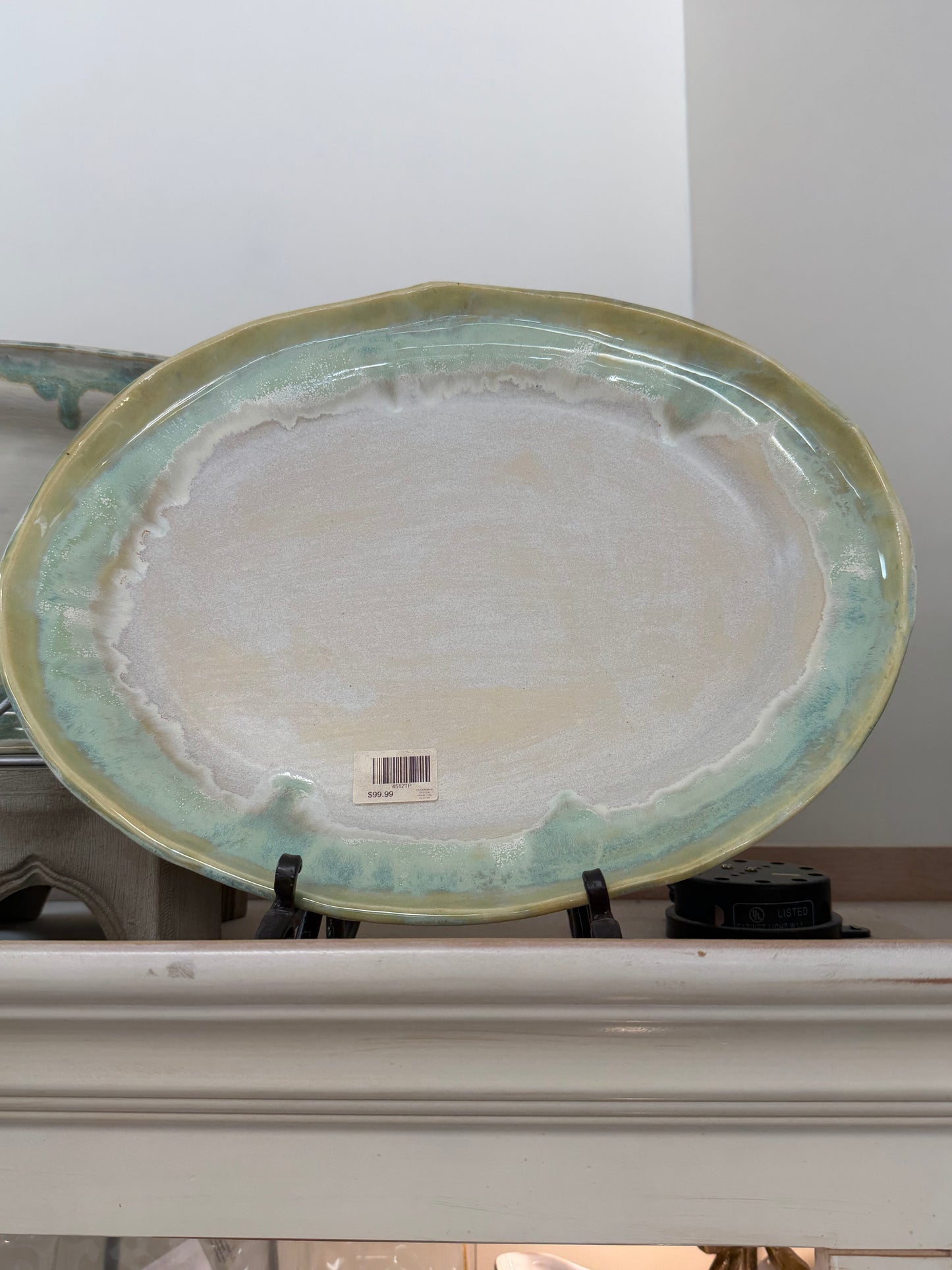 Mockingbird Pottery Large Oval Platter - Tide Pool