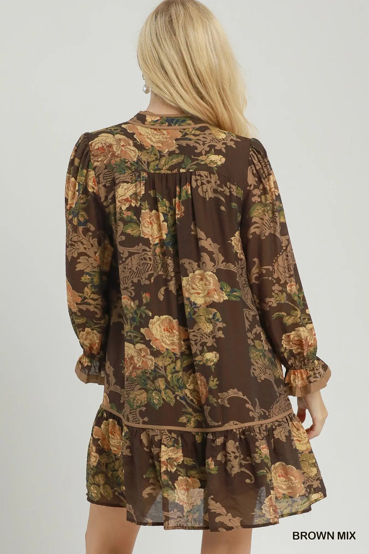 Victoria Floral Print Shift Dress