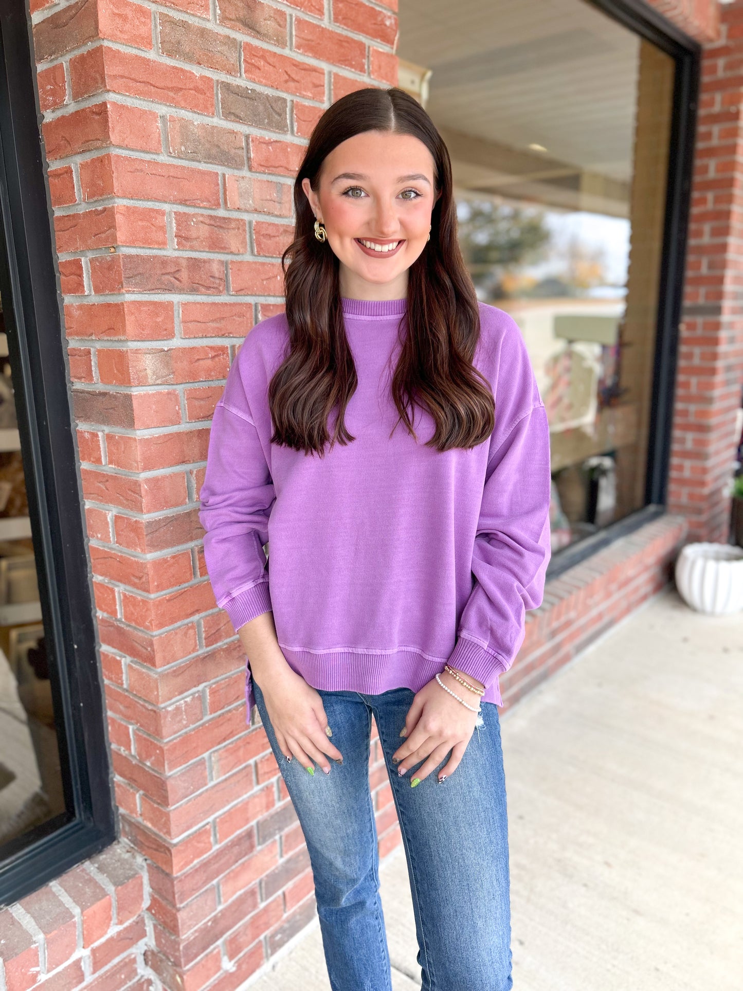 Light Plum French Terry Pullover
