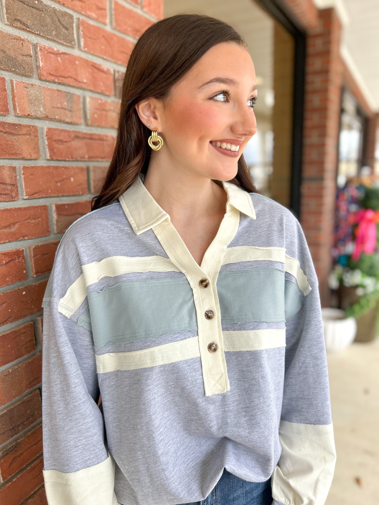 Something Simple Color Block Top