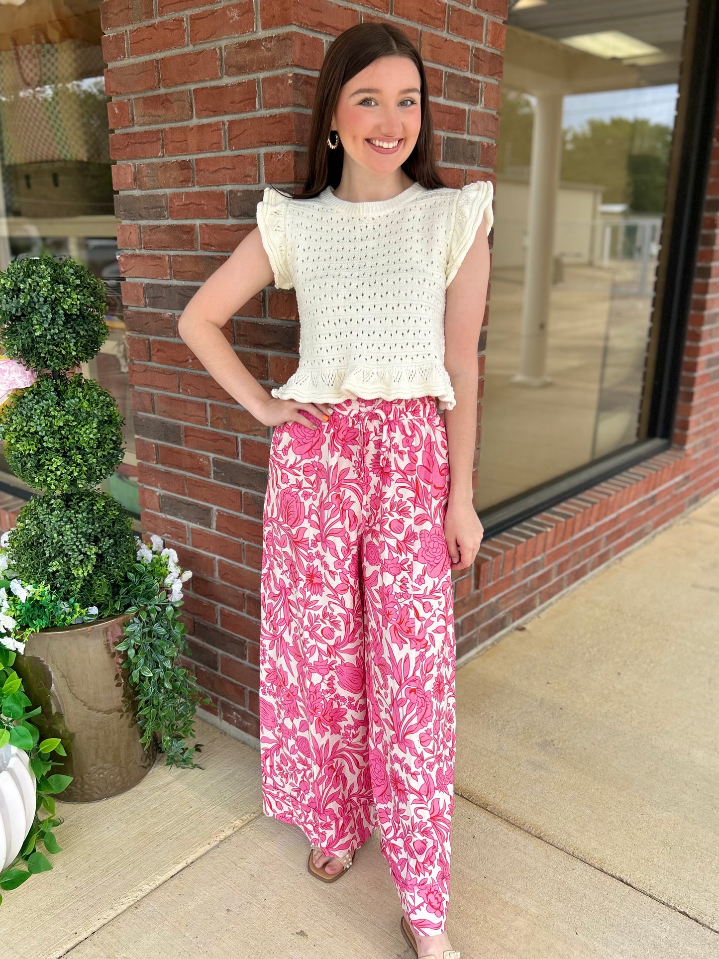 Hold You Dear Ivory Sleeveless Knit Top