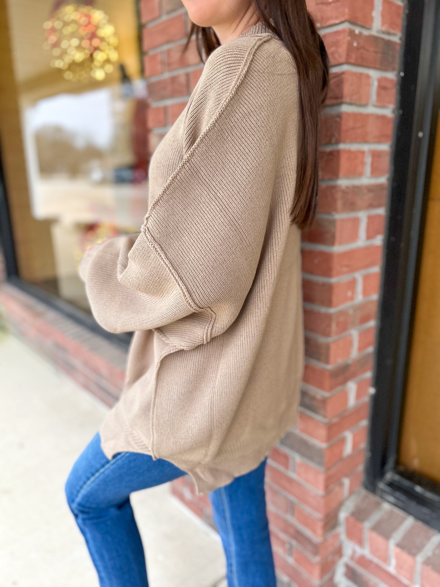 Zenana Side Slit Oversized Sweater (Multiple Colors Available)