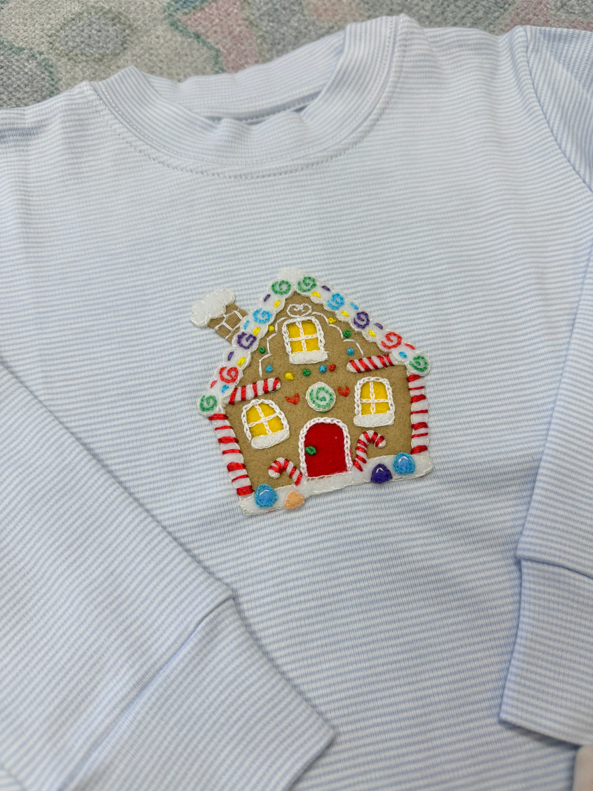 Boy's Gingerbread House Pant Set