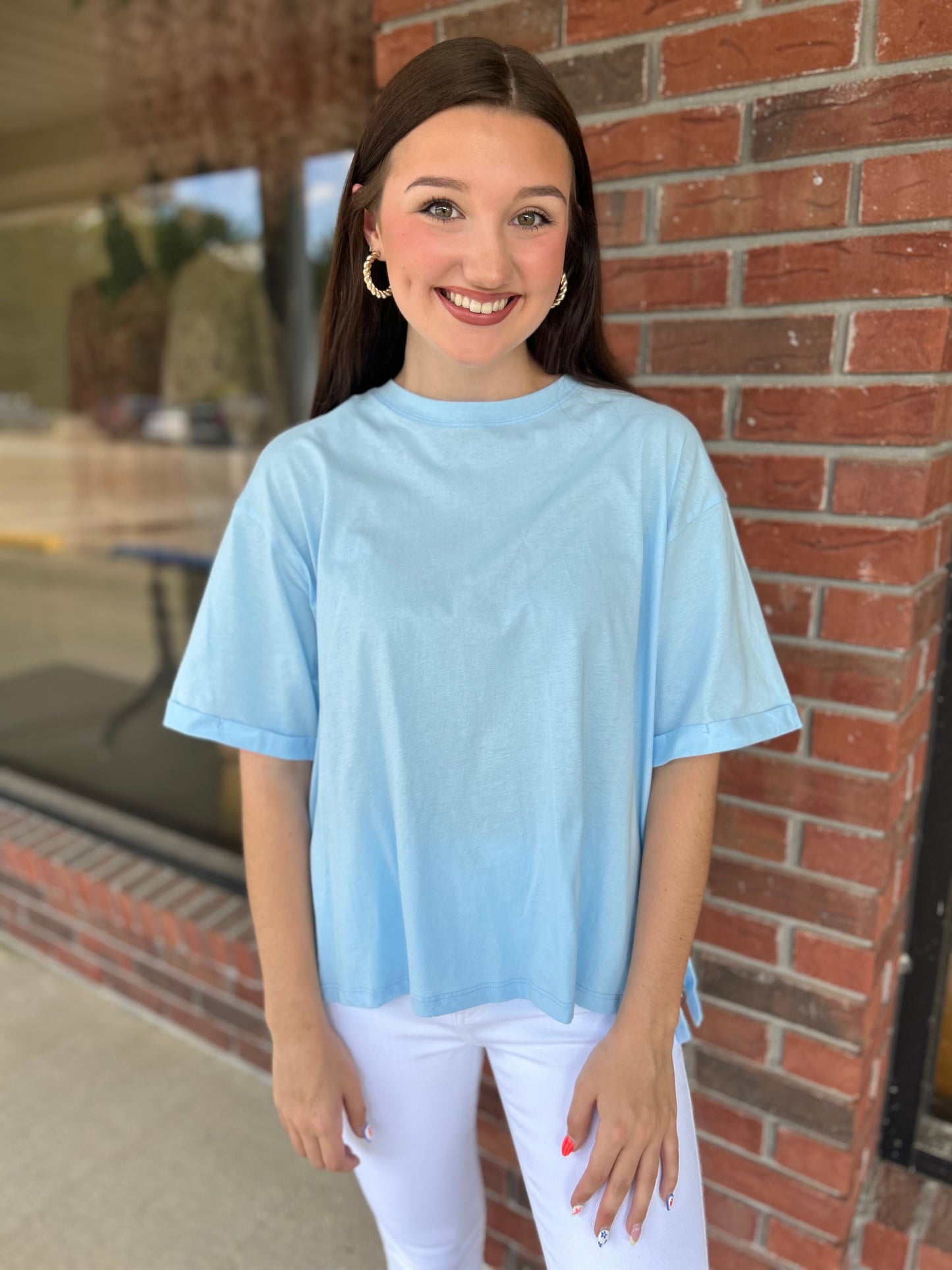 Play The Blues Bow Detail Top