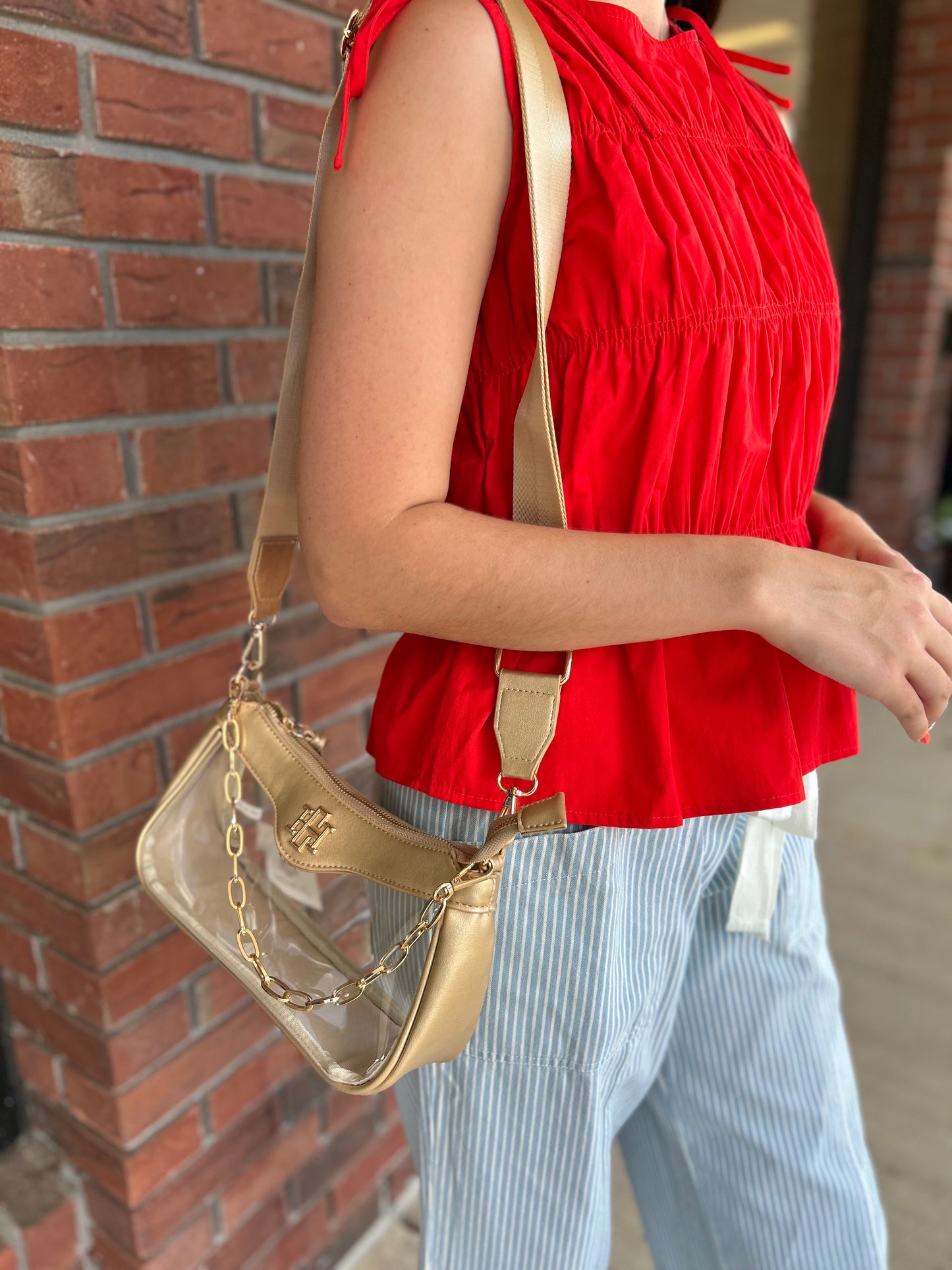 Tie The Game Red Sleeveless Top