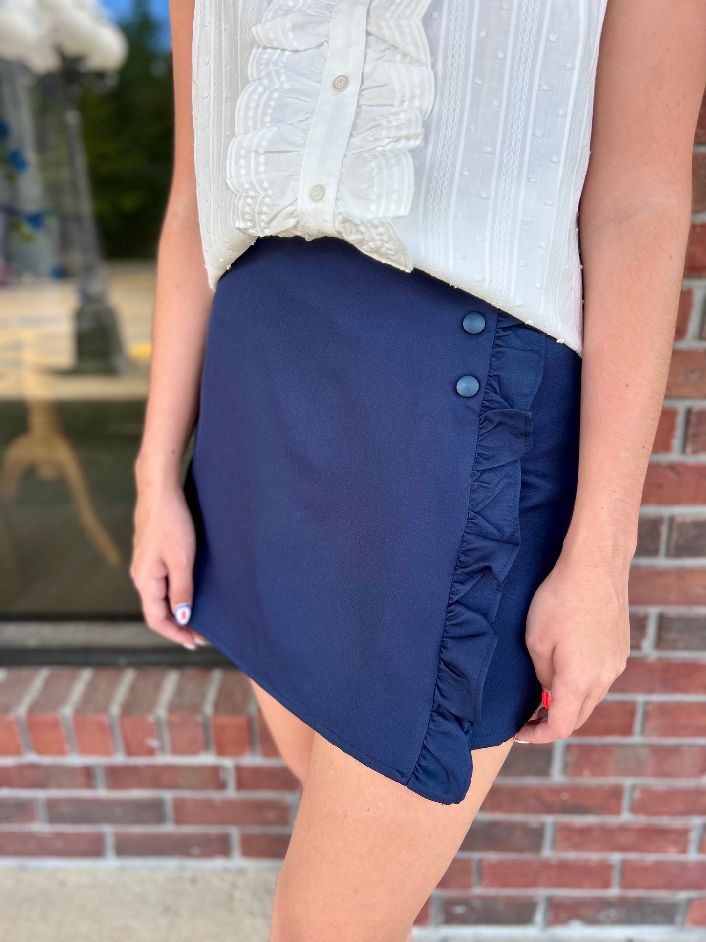 Team Player Navy Skort