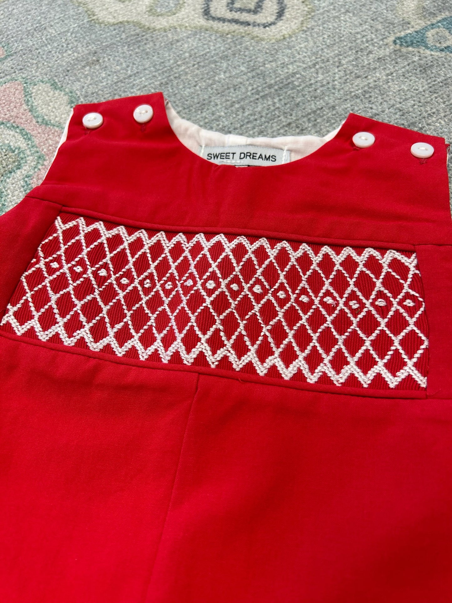 Joseph Red Smocked Longall