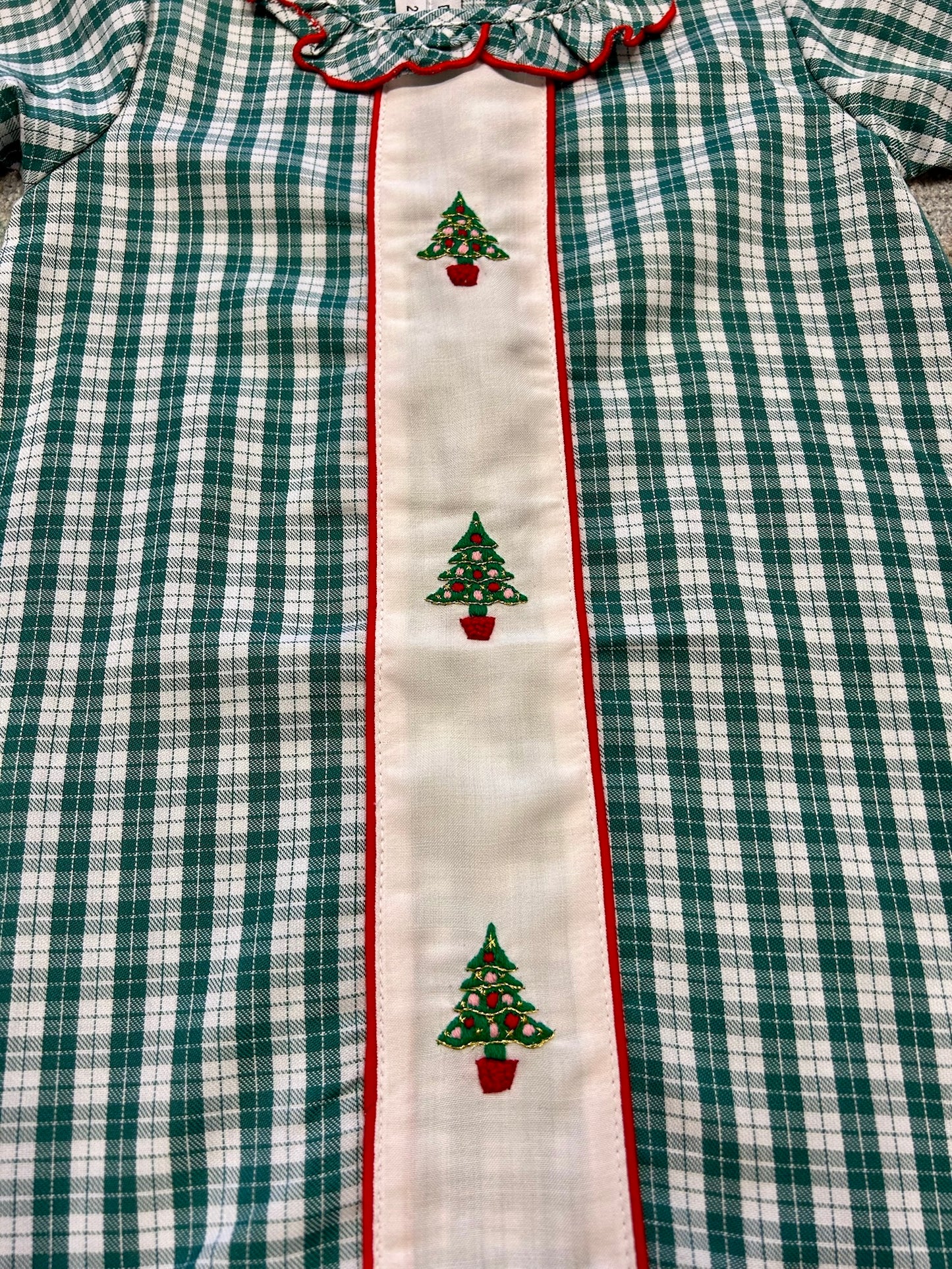 Christmas Tree Embroidered Night Gown