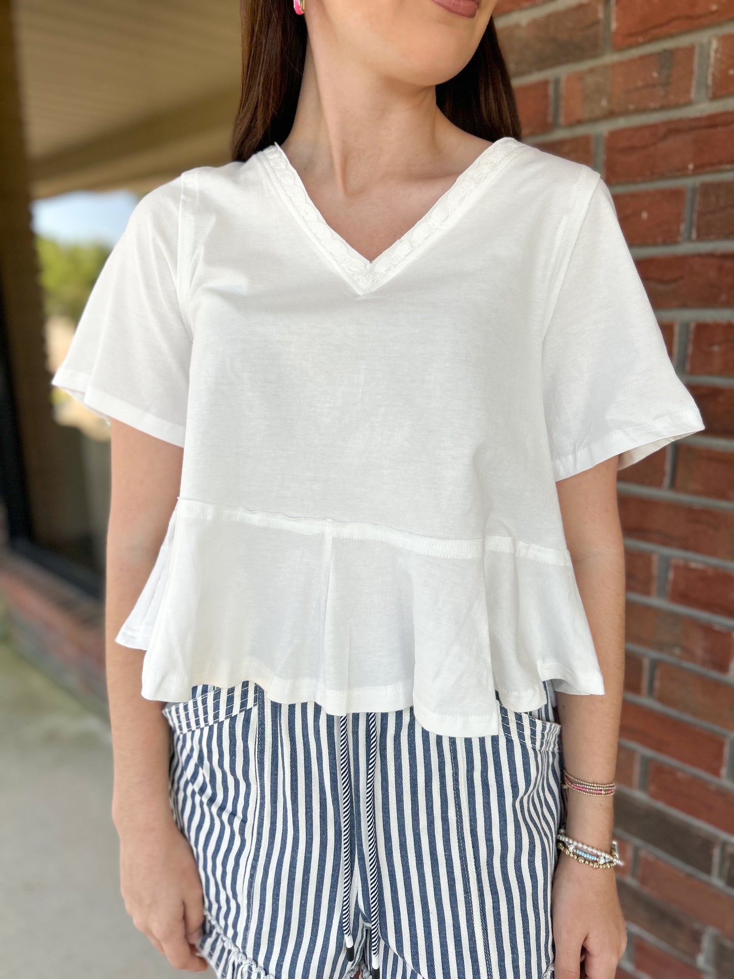 White Mineral Muse Top