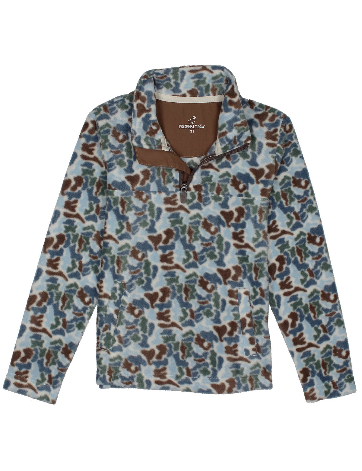 Properly Tied Boy's Terra Camo Sportsman Microfleece Pullover