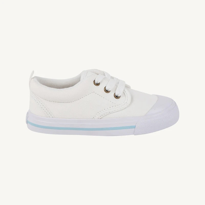 Worth Avenue White/Buckhead Blue Stripe Prep Step Sneaker