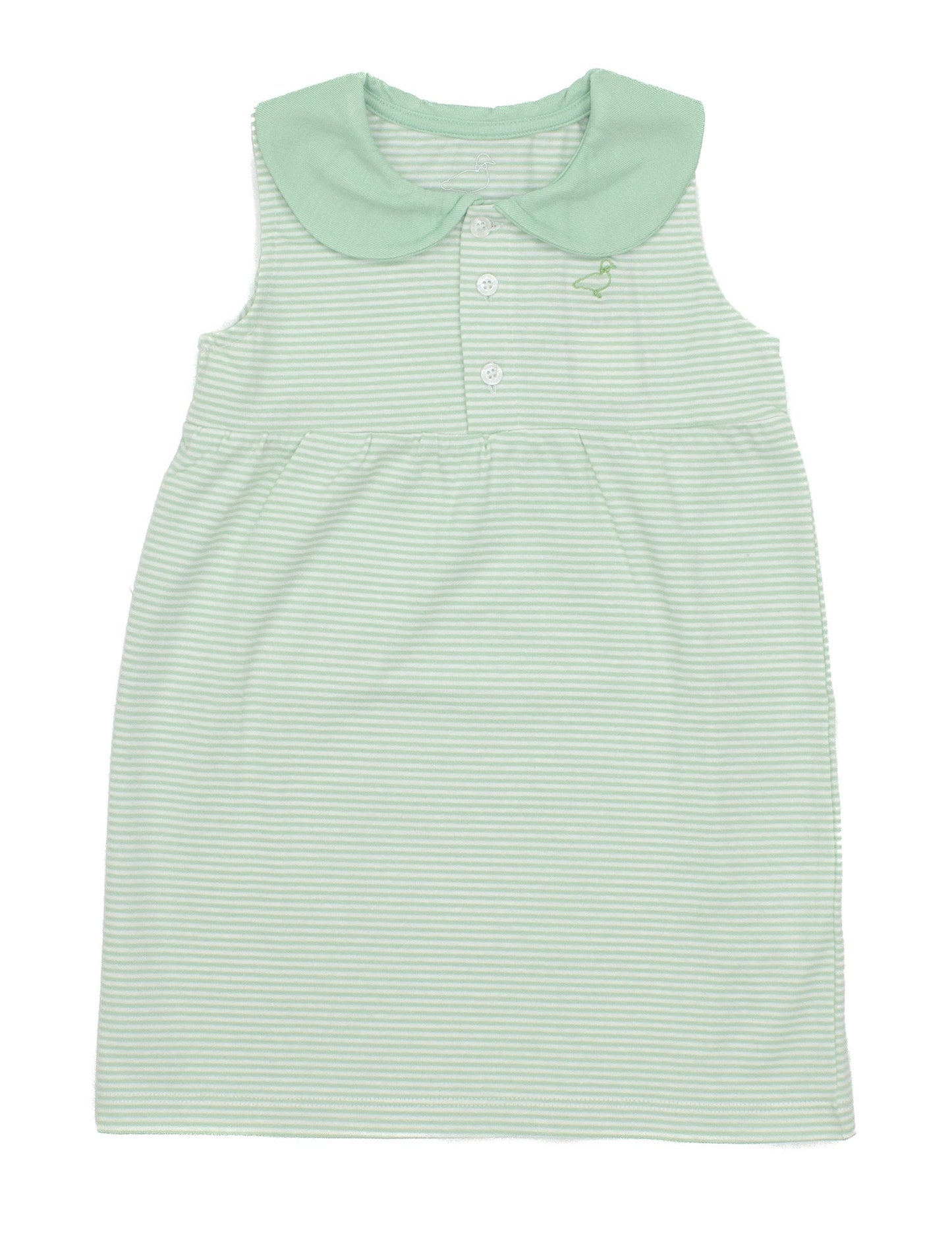 Properly Tied Girls Mint Stripe Jackson Dress