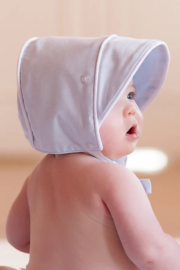 Barringer Broadcloth Beaufort Bonnet - Buckhead Blue/Worth Ave White