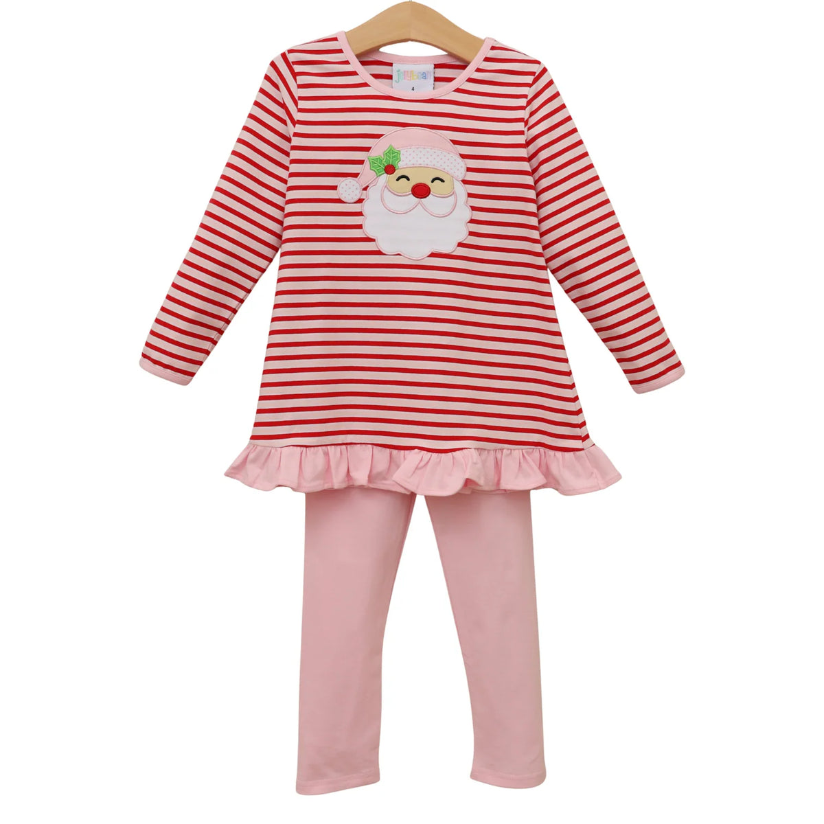 Jolly St. Nick Ruffle Pants Set